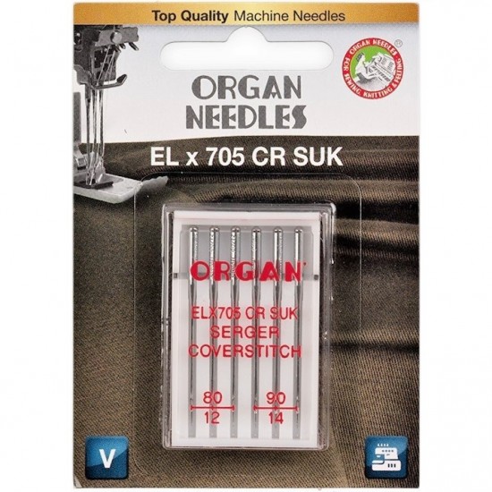 Иглы для распошивалки Organ CoverStitch №80-90