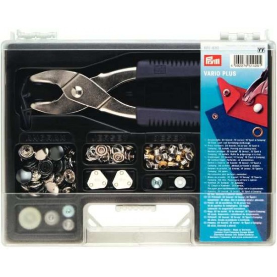 Набор кнопок с щипцами Prym Vario Plus 651420