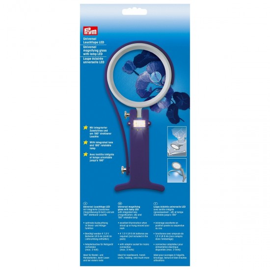 Лупа c лампой LED Prym 610380