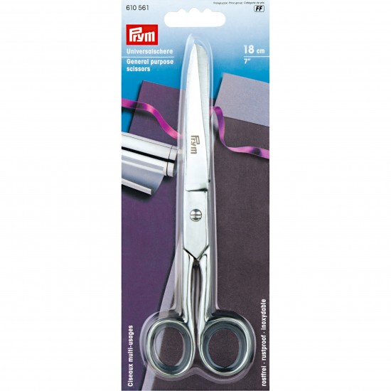 Ножницы цельностальные 18 см Prym 610561