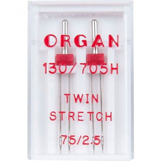 Игла двойная стрейч Organ Twin Stretch №75/2.5 фото 4799
