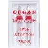 Игла двойная стрейч Organ Twin Stretch №75/2.5 фото 4799