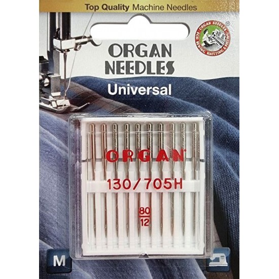 Иглы универсальные Organ Universal №80 10 штук