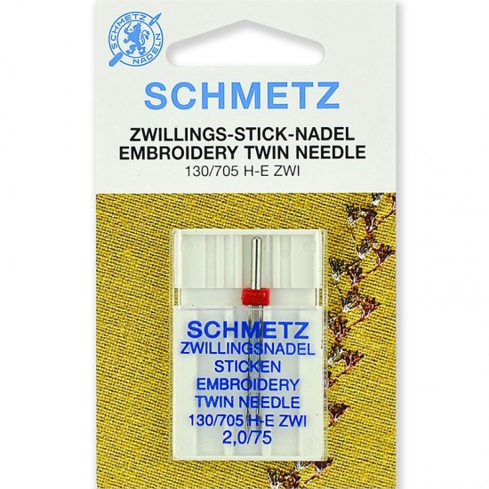Schmetz Twin Embroidery №75/2.0