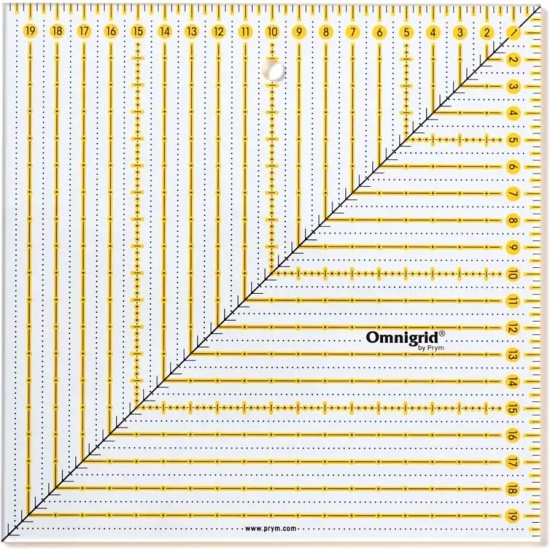 Линейка квадратная Omnigrid 20х20 см Prym 611655