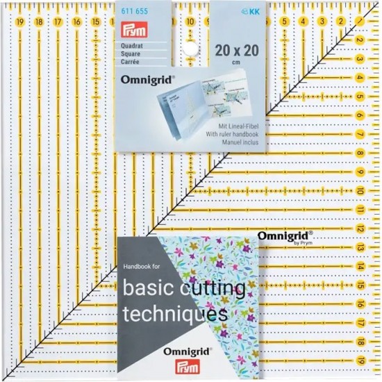 Линейка квадратная Omnigrid 20х20 см Prym 611655 фото 6390