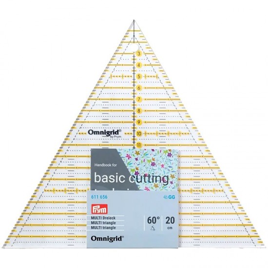 Линейка треугольник Omnigrid 20 см 60 градусов Prym 611656 фото 6392