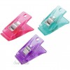 Прищепки SewMate DW-QC02(12)(BPV) 12 шт. розовые голубые фиолетовые фото 7123