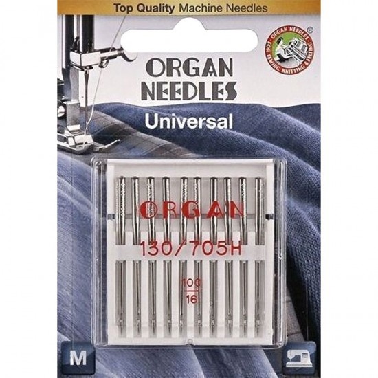 Иглы универсальные Organ Universal №100 10 шт.
