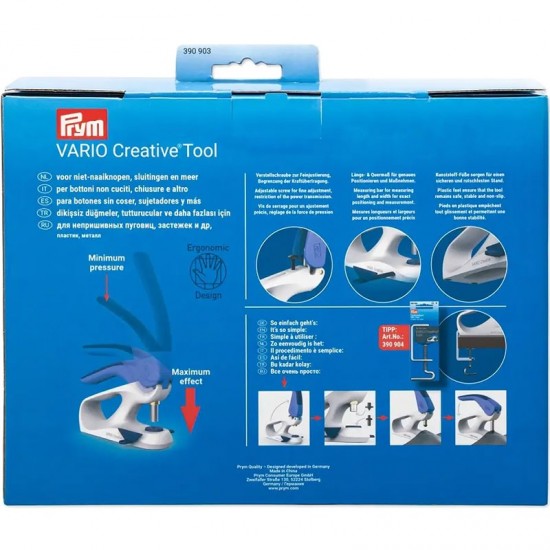 Прибор для непришивных пуговиц, кнопок, застежек Vario Creative Tool Prym 390903 фото 7617