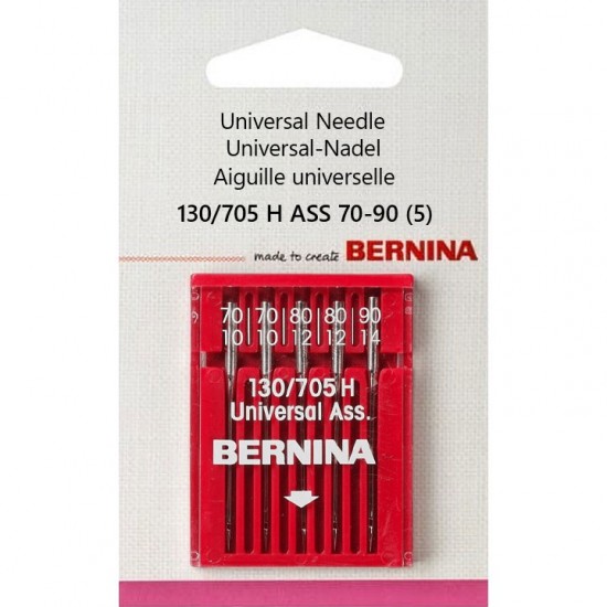 002 507 71 02 Bernina 130/705 H ASS 70-90 иглы универсальные 5 шт.