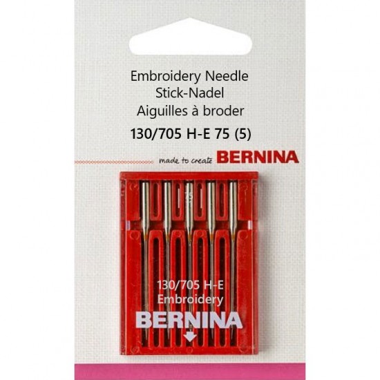 036 154 70 00 Bernina 130/705 H-E 75 иглы для вышивания 5 шт.
